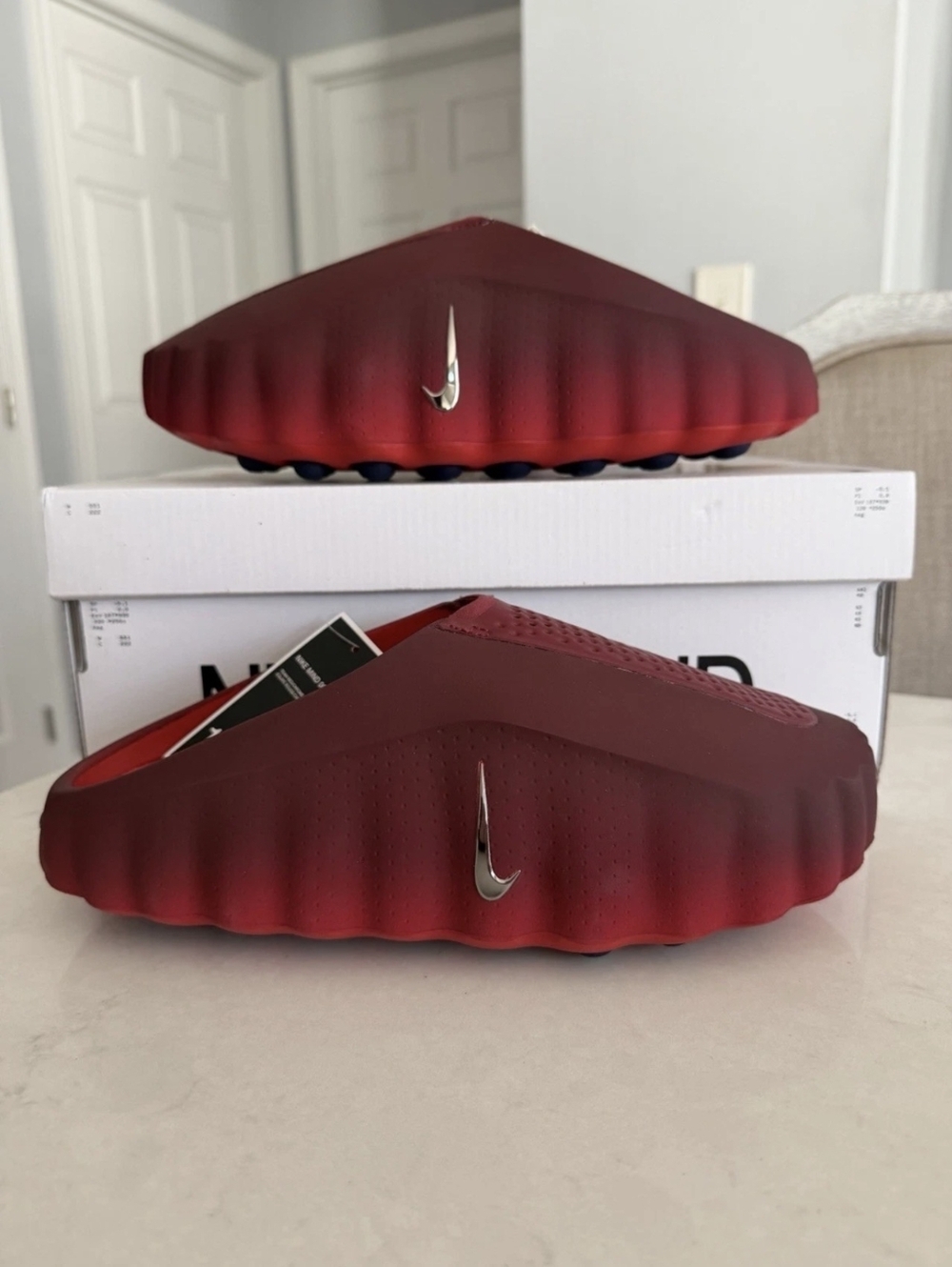 ***RUNS SMALL*** Men's Size 13 Nike Mind 001 Team Red University Red Slides